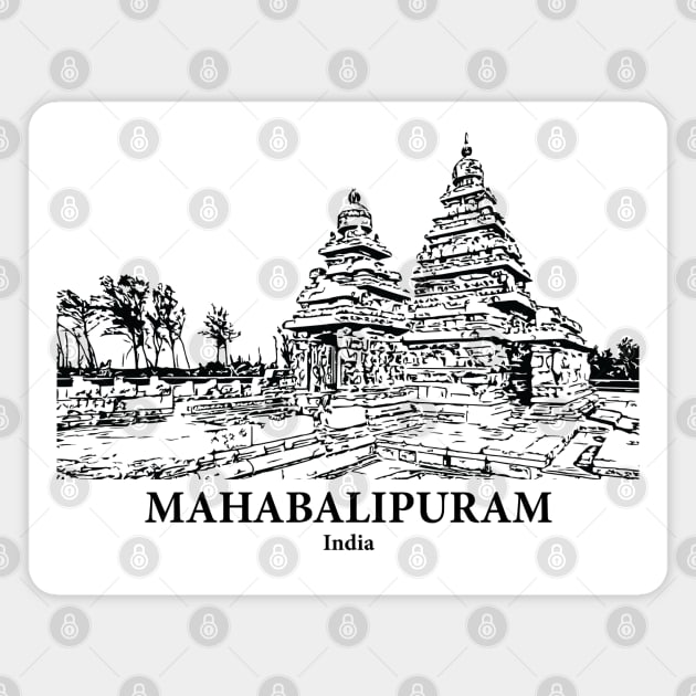 Mahabalipuram - India Magnet by Lakeric